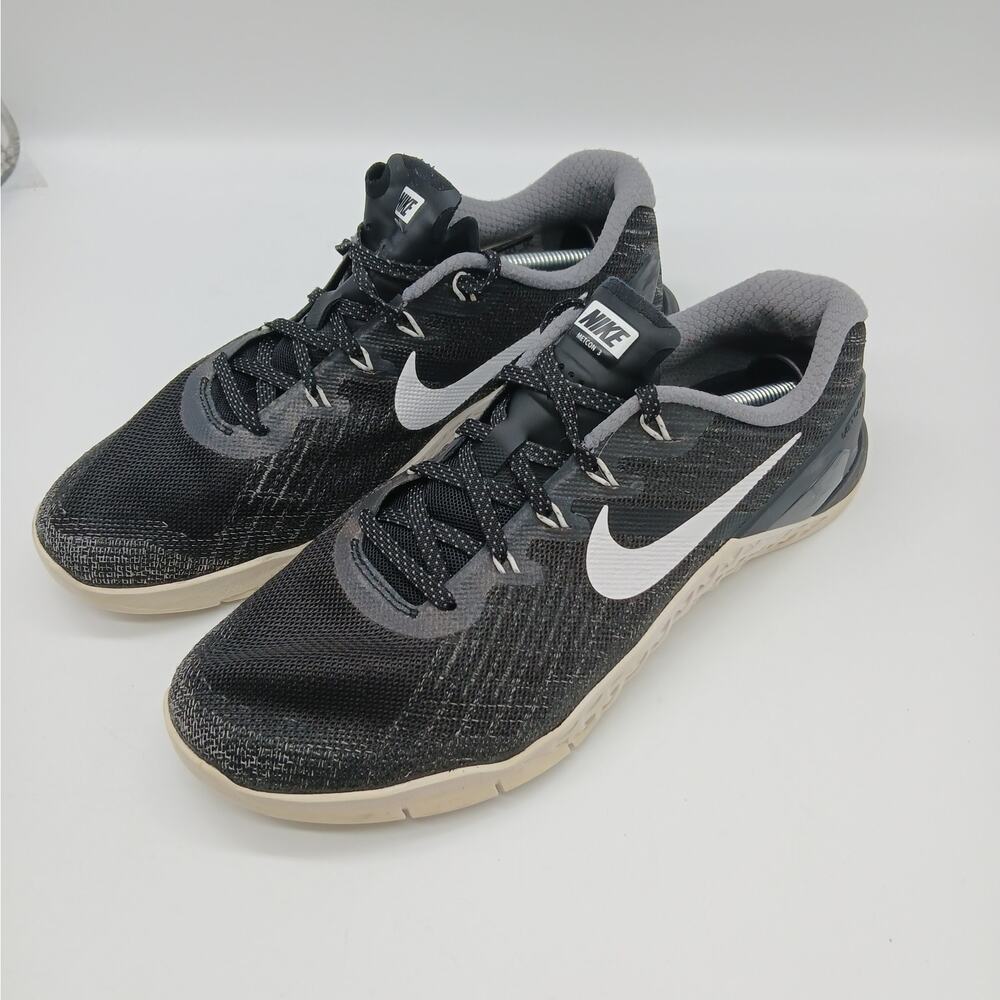 Nike Lace Up Metcon 3 Training Running Sneakers Shoes Black Size 9 Women's